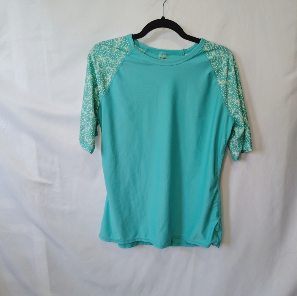 Old Navy Women's Rash Guard Teal, size XL